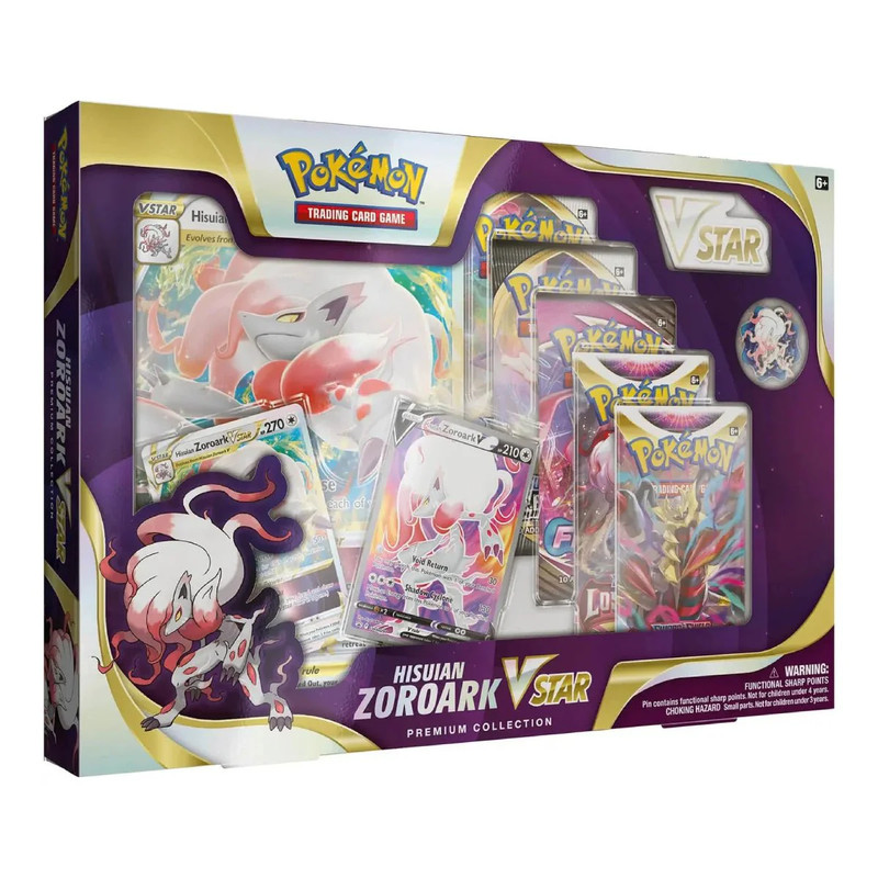 Pokémon TCG : Hisuian Zoroark VSTAR Premium Collection - بطاقة بوكيمون